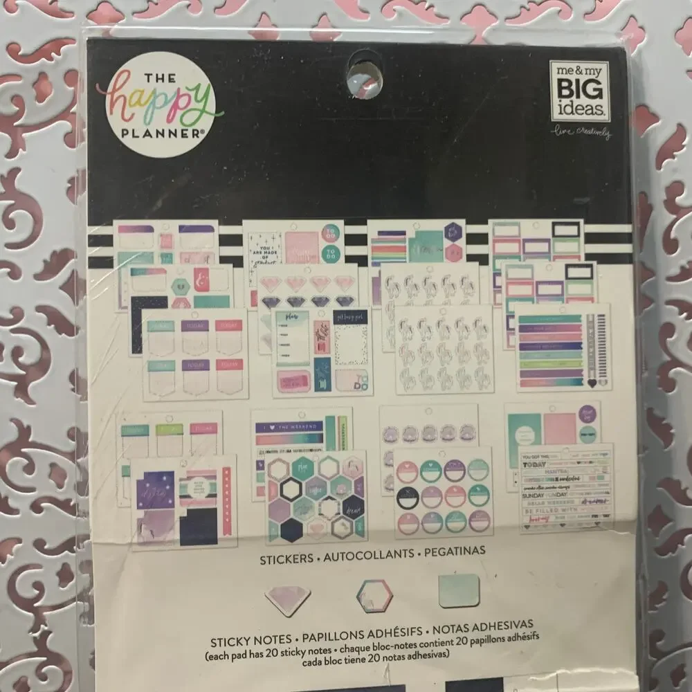 NIP MAMBI The Happy Planner stickers cardstock sticky notes PLMP-27 302 pieces
